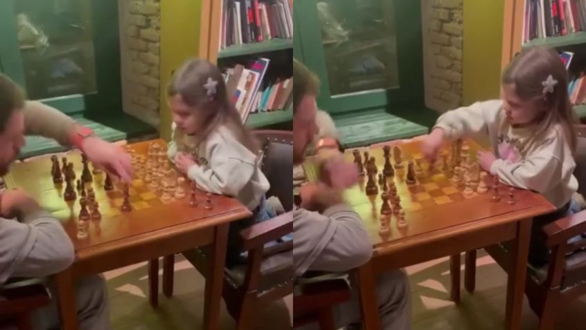 VIDEO: დაძაბული შეხვედრა - ბუდუ და თავისი შვილი ჭადრაკს თამაშობენ