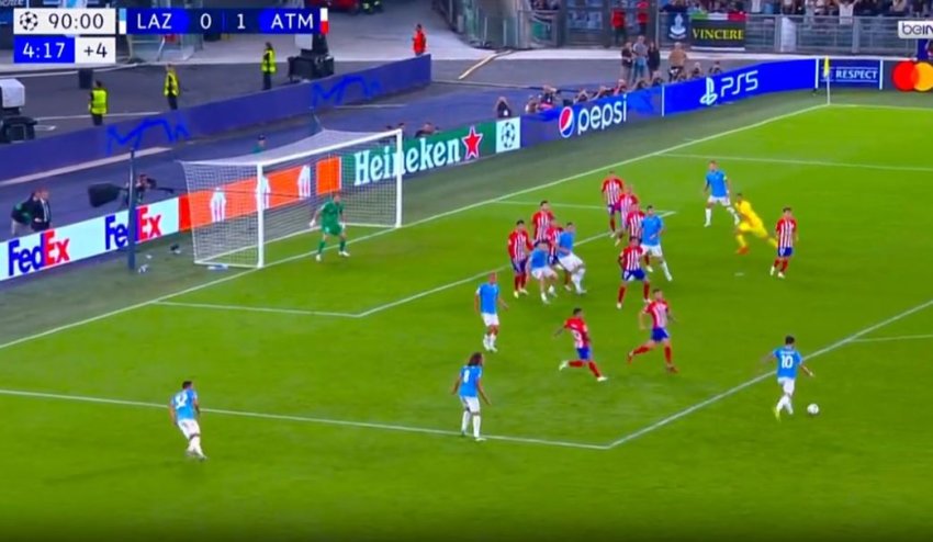 VIDEO: სიგიჟე ჩემპიონთა ლიგაზე - ლაციოს მეკარემ ატლეტიკოს ბოლო წამზე გაუტანა