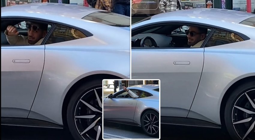 VIDEO: ფანებმა ილია თოფურია ახალი "Aston Martin"-ით შენიშნეს - კადრები ესპანეთის ქუჩებიდან