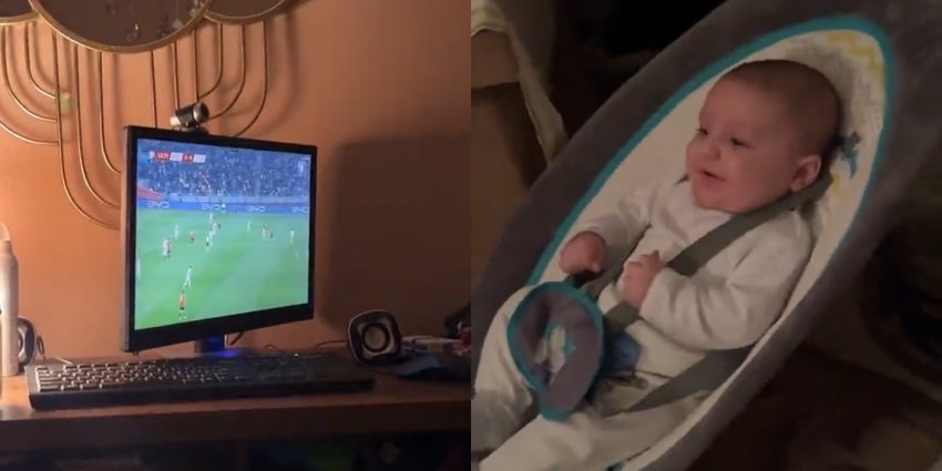 VIDEO: პატარაობიდან ფეხბურთის სიყვარულს უნერგავენ! - ქართველნა გულშემატკივრებმა ბავშვს ლუქსმბურგთან მატჩი აყურებინეს
