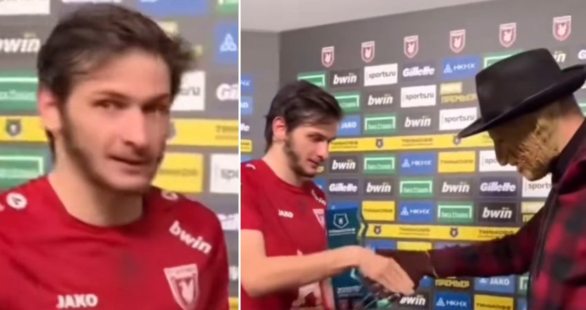 VIDEO: როცა კვარაცხელია რუსეთში შეაშინეს - როგორ გადასცეს ქართველს მატჩის საუკეთესო ფეხბურთელის ჯილდო