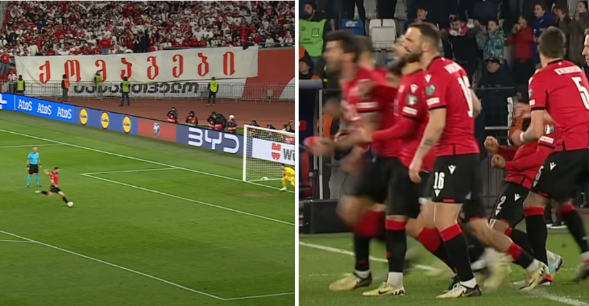 VIDEO: ნიკა კვეკვესკირის რეაქცია, როდესაც გადამწყვეტი პენალტისკენ გაემართა