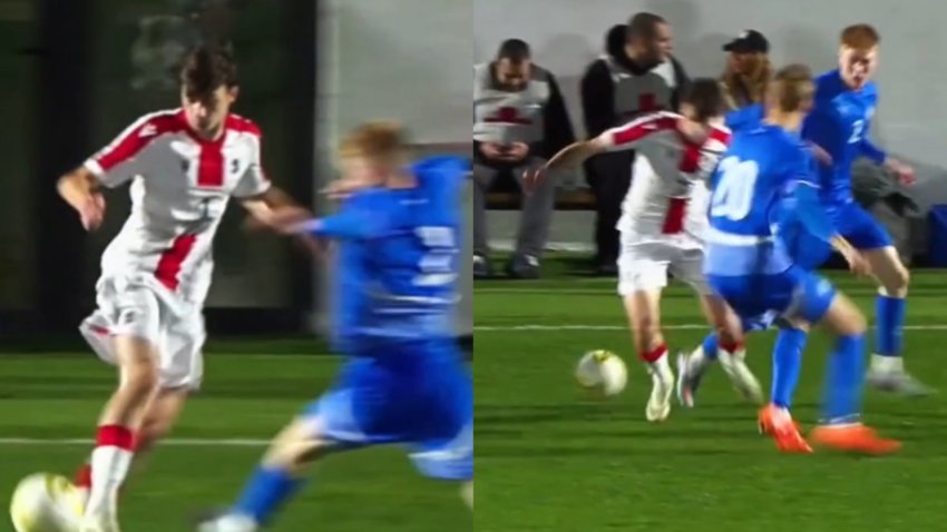 VIDEO: სასწაული ფინტი! - თორნიკე კვარაცხელიამ მეტოქე არ დაინდო