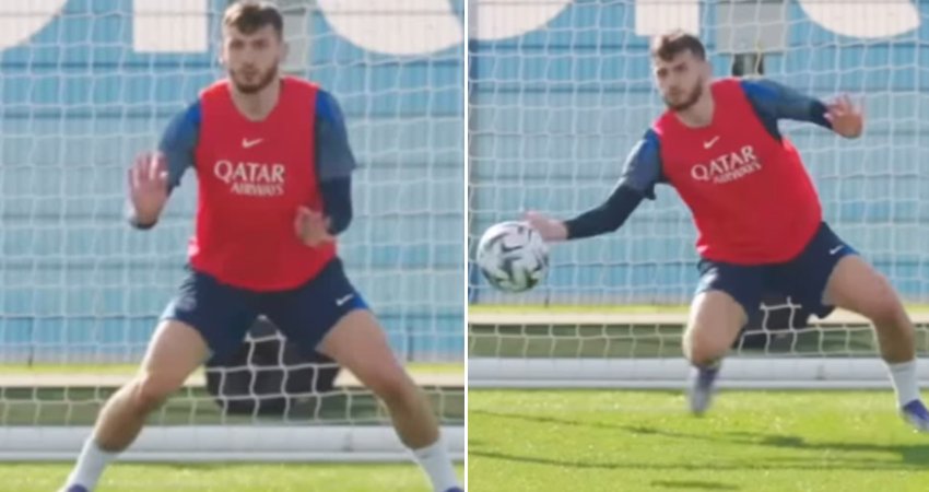 VIDEO: კვარამ თავი კარში გამოსცადა - კადრები პარი სენ-ჟერმენის ვარჯიშიდან