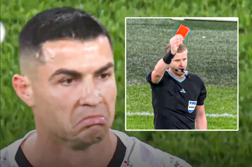 VIDEO: მეტოქეს იდაყვი ჩაარტყა - კრიშტიანუ რონალდუს წითელი ბარათი პორტუგალიის ნაკრებში