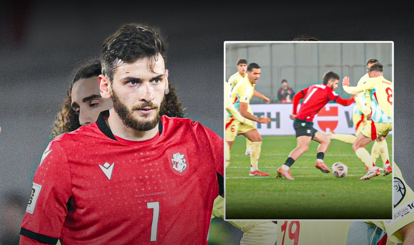 VIDEO: ხვიჩა კვარაცხელიას საოცარი მომენტი ესპანეთის ნაკრების წინააღმდეგ