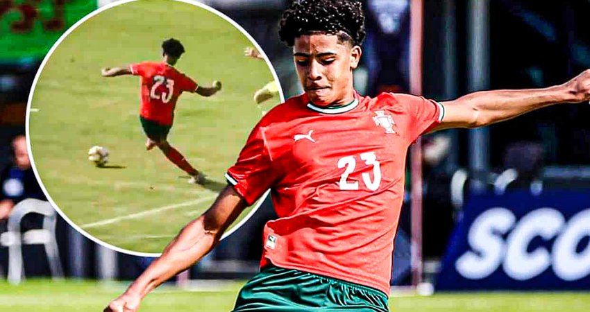 VIDEO: მამა ასახელა! - კრიშტიანუ ჯუნიორის გოლი პორტუგალიის ასაკობრივ ნაკრებში