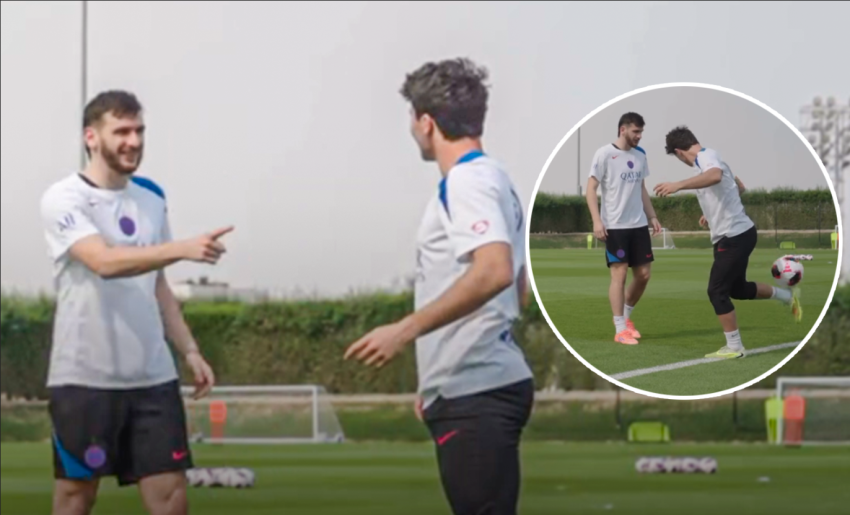 VIDEO: ხვიჩა კვარაცხელია "პსჟ"-ს ვარჯიშზე ჟოაუ ნევეშის მოძრაობით გაოცდა