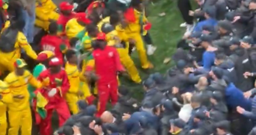 VIDEO: სრული სიგიჟე! - სენეგალელი ფანები პენალტის დროს პოლიციას დაუპირისპირდნენ