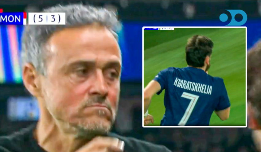 VIDEO: ლუის ენრიკეს რეაქცია ხვიჩას გოლზე "მონაკოს" კარში