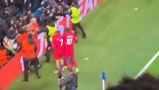 VIDEO: რას ცდილობდა ეს ფანი? - საინტერესო მომენტი კვარას გოლის აღნიშვნიდან