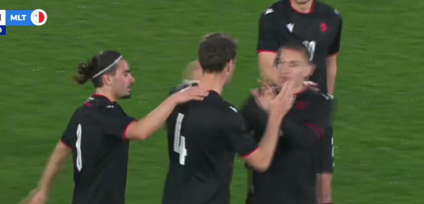 VIDEO: ეს რა იყო! - ალექსანდრე ნარიმანიძის ულამაზესი გოლი საჯარიმოს გარედან მალტის კარში