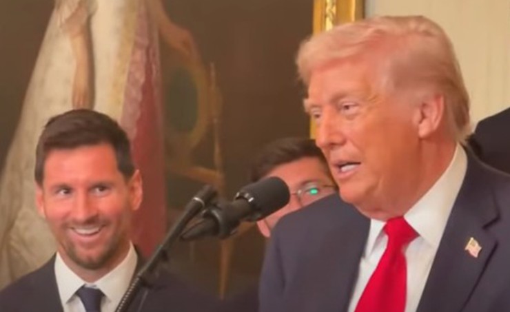 VIDEO: ლეო მესის რეაქცია, როცა ტრამპმა კრიშტიანო რონალდო ახსენა