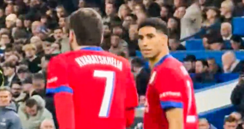 VIDEO: ჰაკიმიმ ვერ გაიგო მიზეზი, რატომაც კვარამ გოლი მასთან ერთად  ტრადიციულად არ აღნიშნა