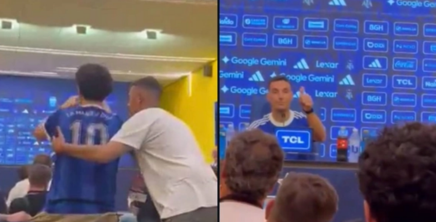 არგენტინის ნაკრების გულშემატკივარი გუნდის მთავარი მწვრთნელის, ლიონელ სკალონის პრესკონფერენციაზე შეიჭრა.