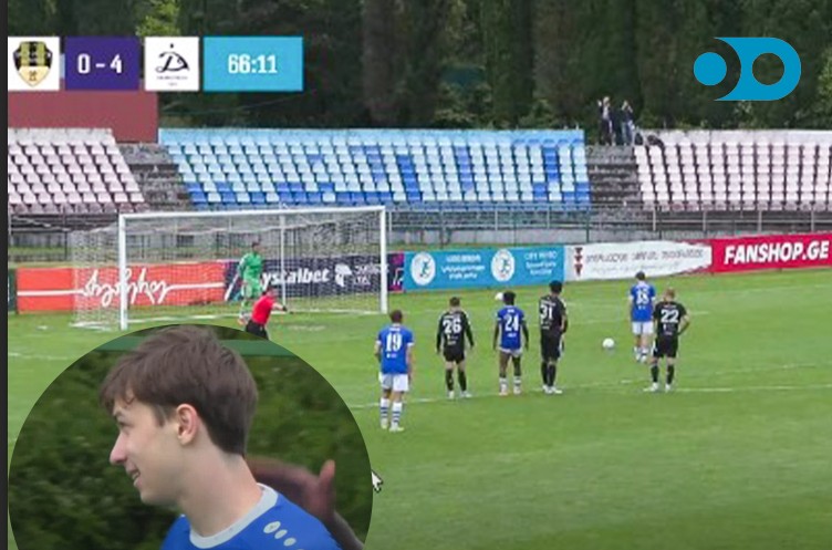 VIDEO: თორნიკე კვარაცხელიამ მეშახტესთან მატჩში პენალტი ვერ გამოიყენა