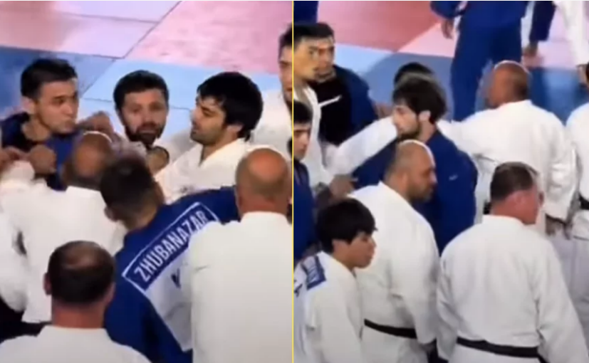 VIDEO: დაპირისპირება ქართველ და ყაზახ ძიუდოისტებს შორის