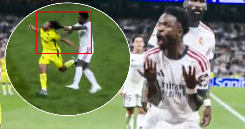 VIDEO: ვინისიუსმა მეტოქეს თმა მოწიწნკა, გოლი გაიტანა და გააგდეს - სრული სიგიჟე